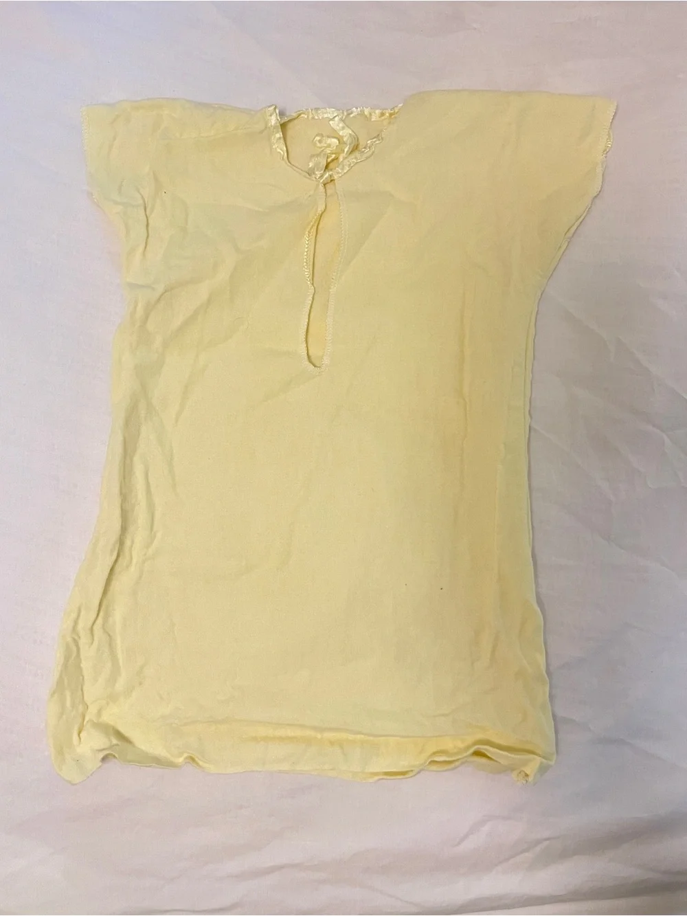 Vintage Yellow Baby Nightgown